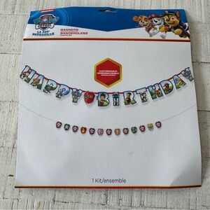 Paw Patrol Customizable Happy Birthday Banner NEW 10.75’ Long Spin Master‎